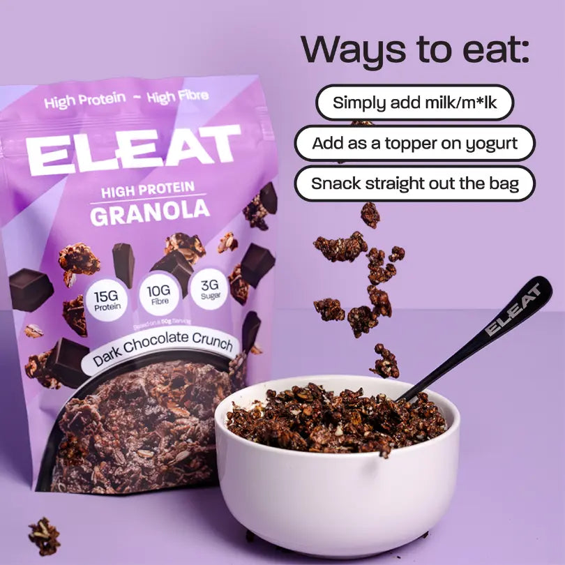 Dark Chocolate Protein Granola | ELEAT