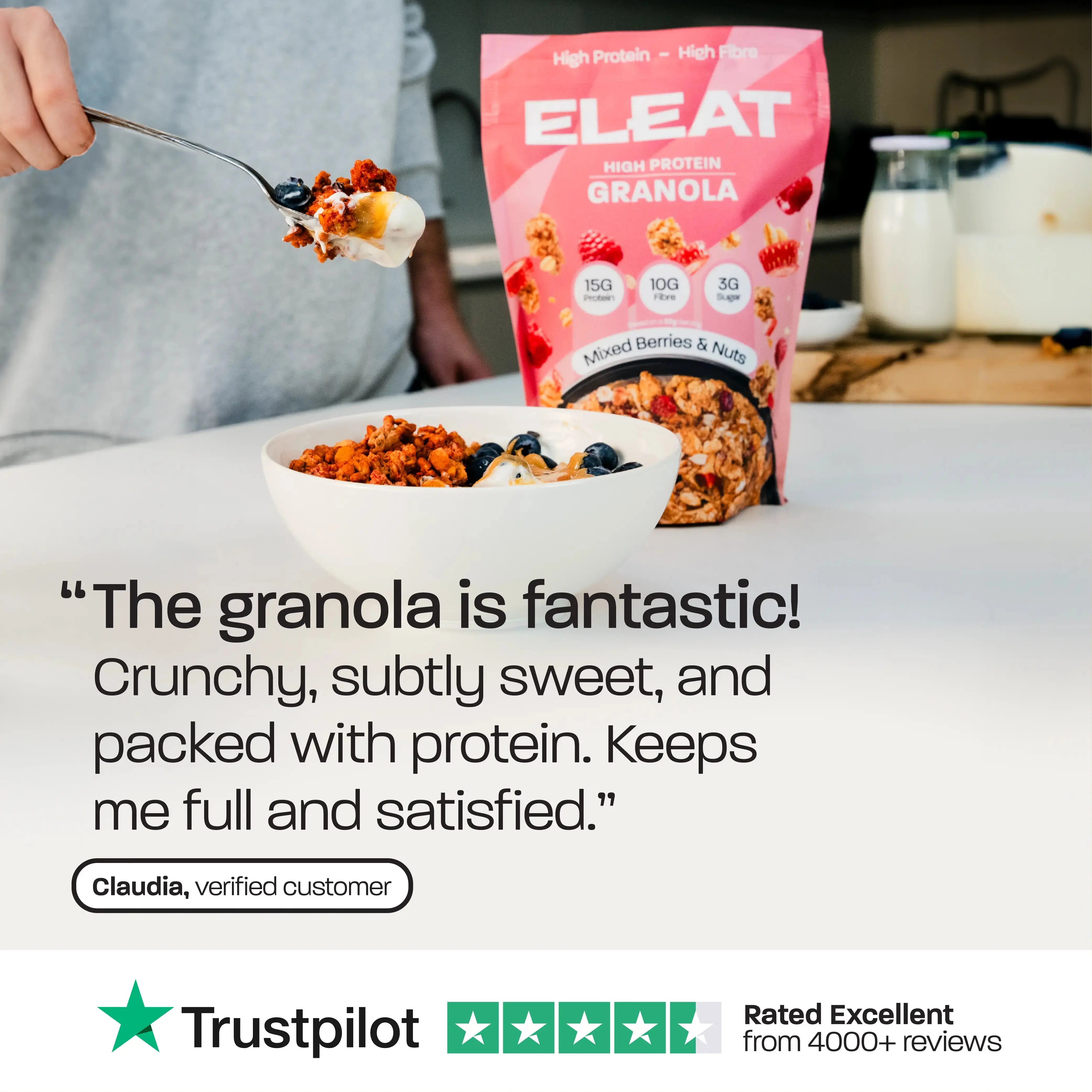 low calorie high protein granola